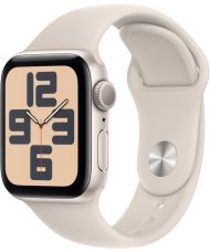 Apple Watch SE 2, 40 мм, корпус из алюминия цвета сияющая звезда, спортивный ремешок цвета сияющая звезда, GPS + Cellular, M/L